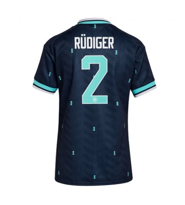 Tyskland Antonio Rudiger #2 Replika Bortatröja Damer VM 2026 Kortärmad
